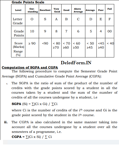 How to Calculation of SGPA and CGPA