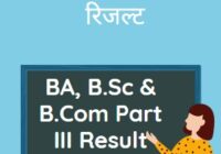 Magadh University Bodhgaya Part 3 Result 2020 BA Bsc Bcom