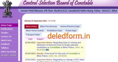 Bihar Police Constable Final Result 2022